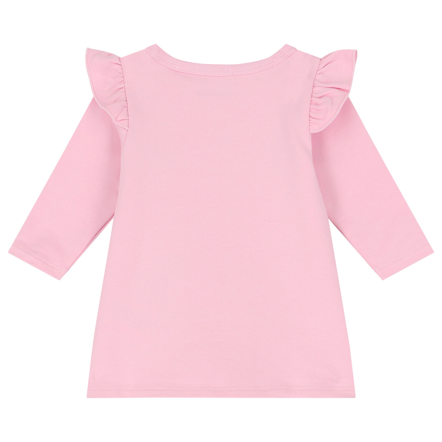 طقم ليغينز بنات بالشعار باللون الوردى, 1, hi-res